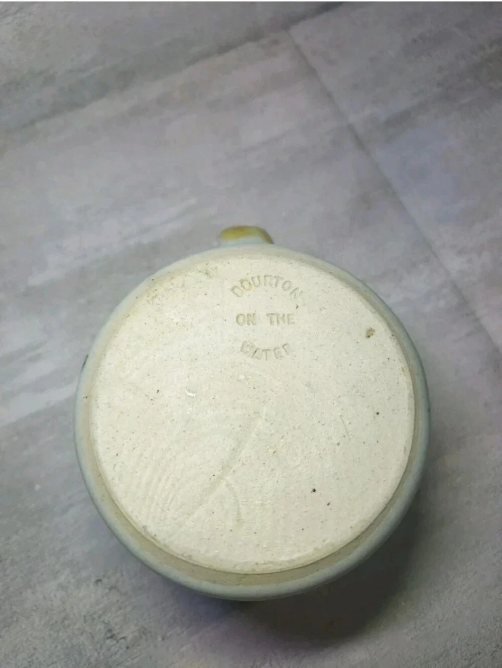 Vtg Yellow Floral Bourton On The Water Mug